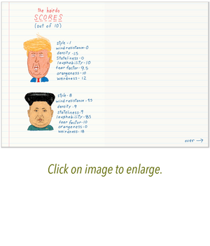 721 Trump vs. Jong Un (Any Occasion, Birthday Card)