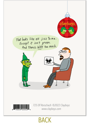725 Elf Rorschach (Christmas Card)