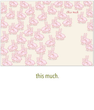 731 Love Bunnies (Love Card, Valentine's Card)