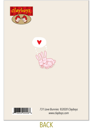 731 Love Bunnies (Love Card, Valentine's Card)