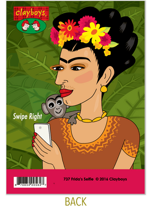 737 Frida's Selfie (Any Occasion Card, Birthday Card)