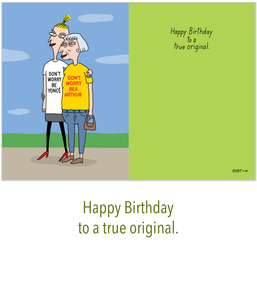 740 Don't Worry Be... (Birthday Card)