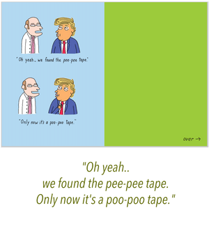 885 Trump's Colonscopy (Any Occasion, Birthday Card)