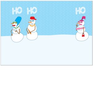 894 Joe's Snow Hoes (Christmas Card)