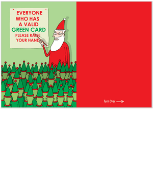 898 Valid Green Card (Christmas Card)