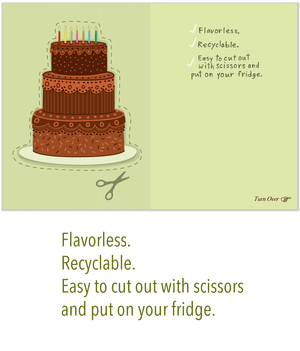 911 Cardboard Cake (Birthday Card)