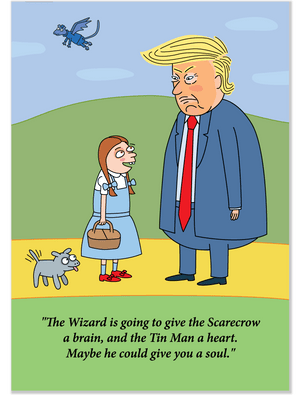 931 Trump in Oz (Any Occasion, Birthday Card)