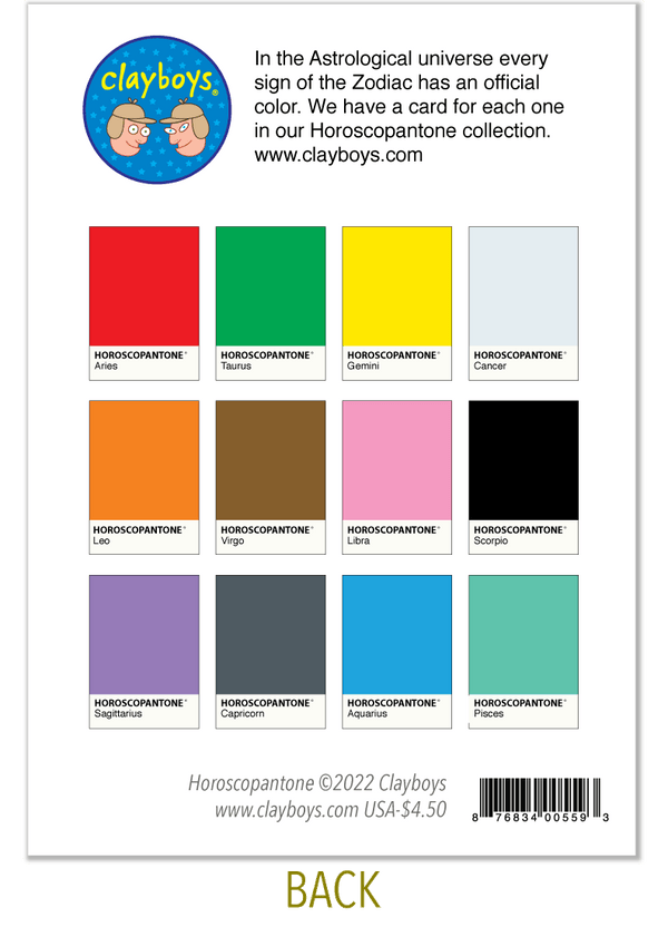 1177 Virgo Horoscopantone Astrology Card, Any Occasion Card from